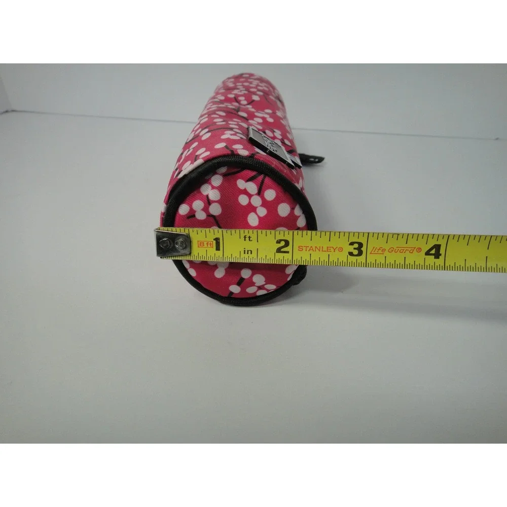 Caboodles 3 Piece Cosmetic Bag Set Pink Floral Cherry Blossom Train Case Mirror